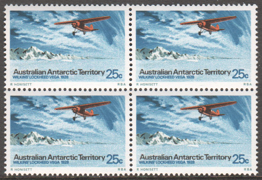 Australian Antarctic Territory Scott L30 MNH Block - Click Image to Close